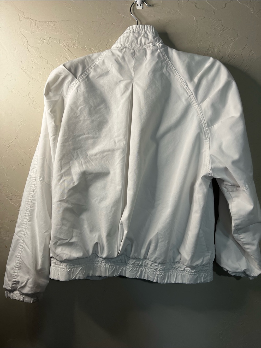 Andy Johns Vintage 80s White Reversible Windbreaker Bomber Jacket - Picture 6 of 10